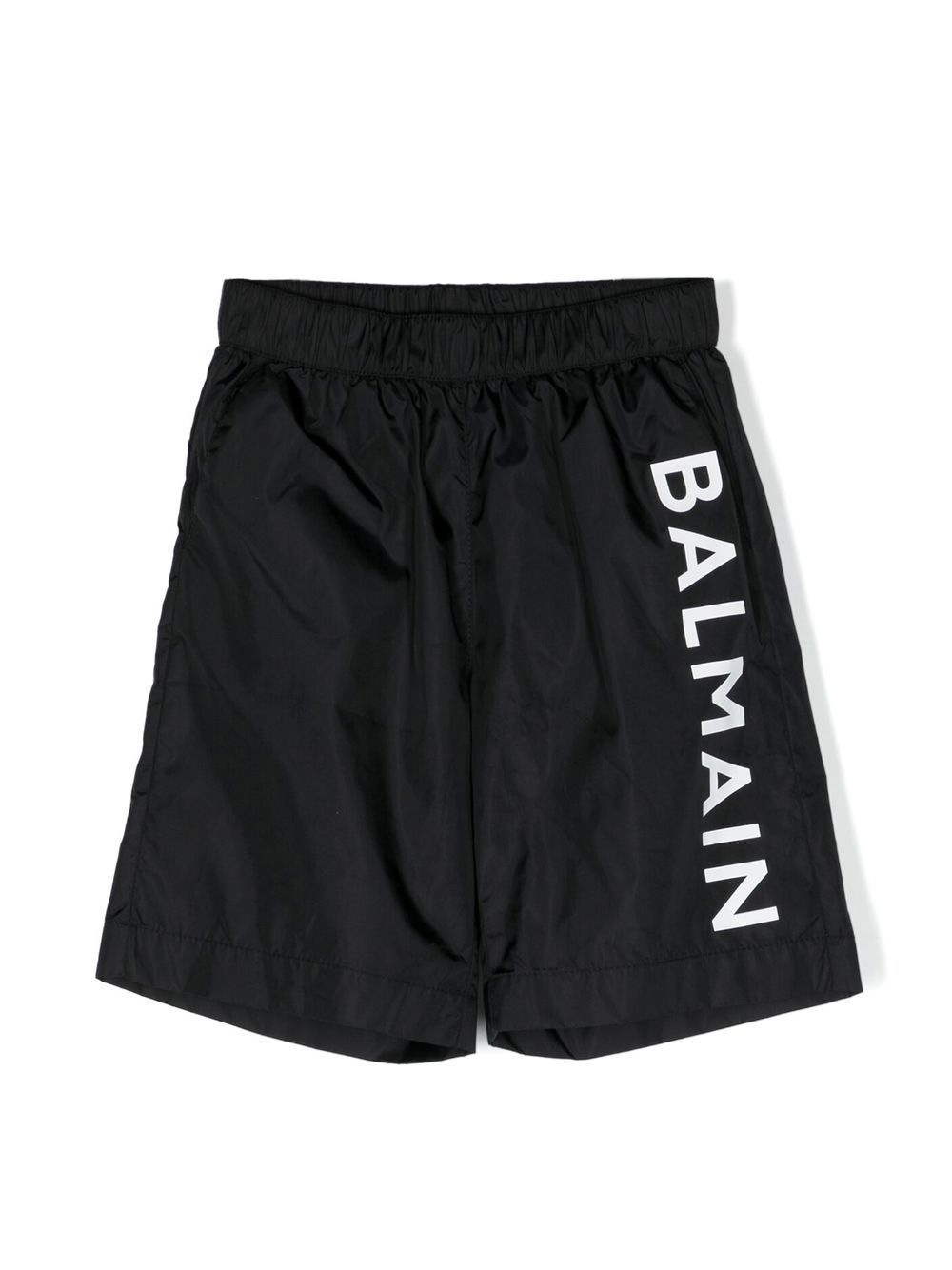 Image 1 of Balmain Kids logo-print detail swim shorts