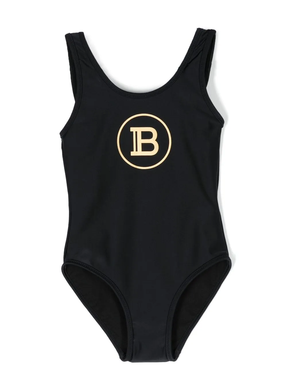 

Balmain Kids traje de baño con logo estampado - Negro