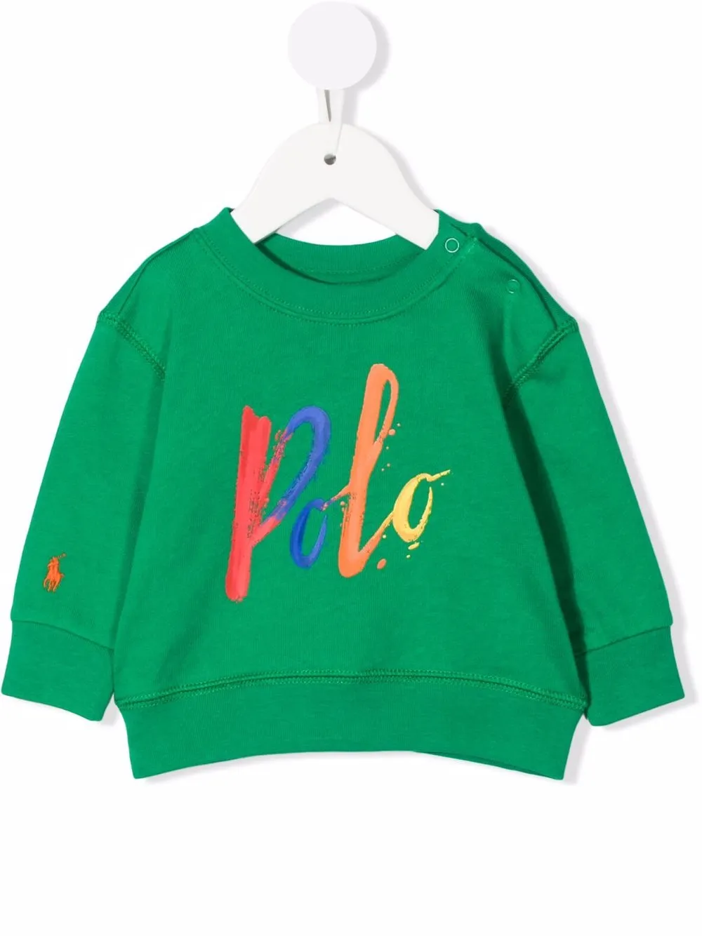 

Ralph Lauren Kids playera con logo estampado y cuello redondo - Verde