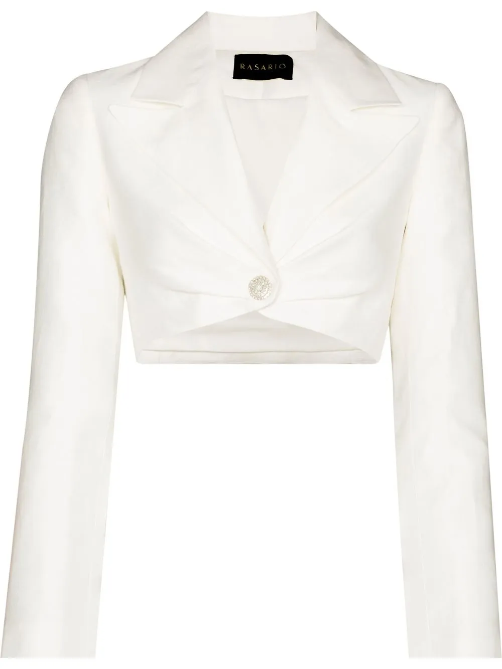 

RASARIO cropped buttoned blazer - Neutrals