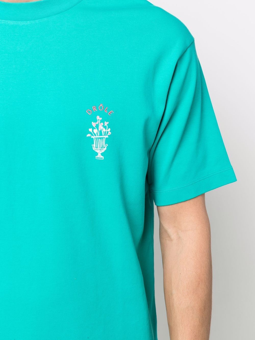 фото Drôle de monsieur logo-embroidered t-shirt