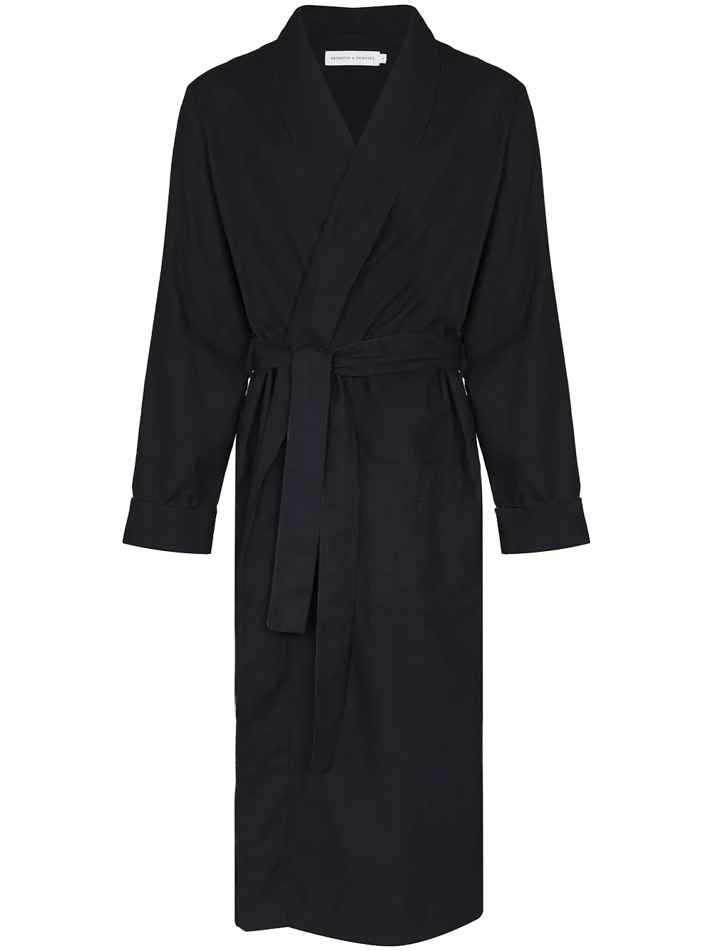 Desmond & Dempsey contrast-piping bathrobe
