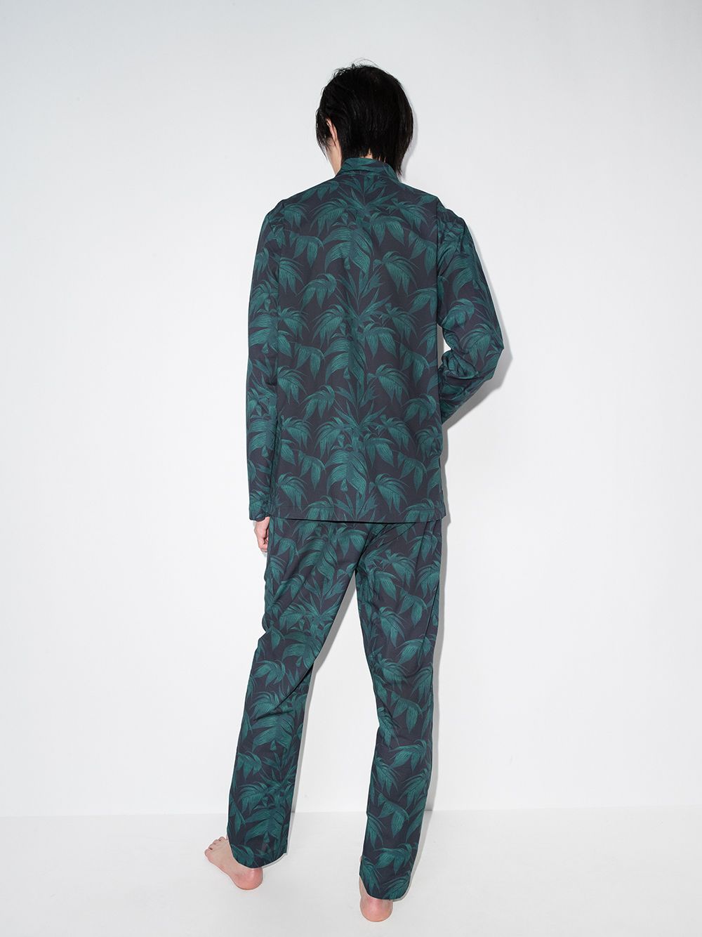 фото Desmond & dempsey byron tropical-print pajama set