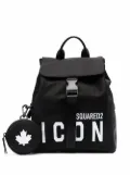 DSQUARED2 icon logo-print backpack - Black