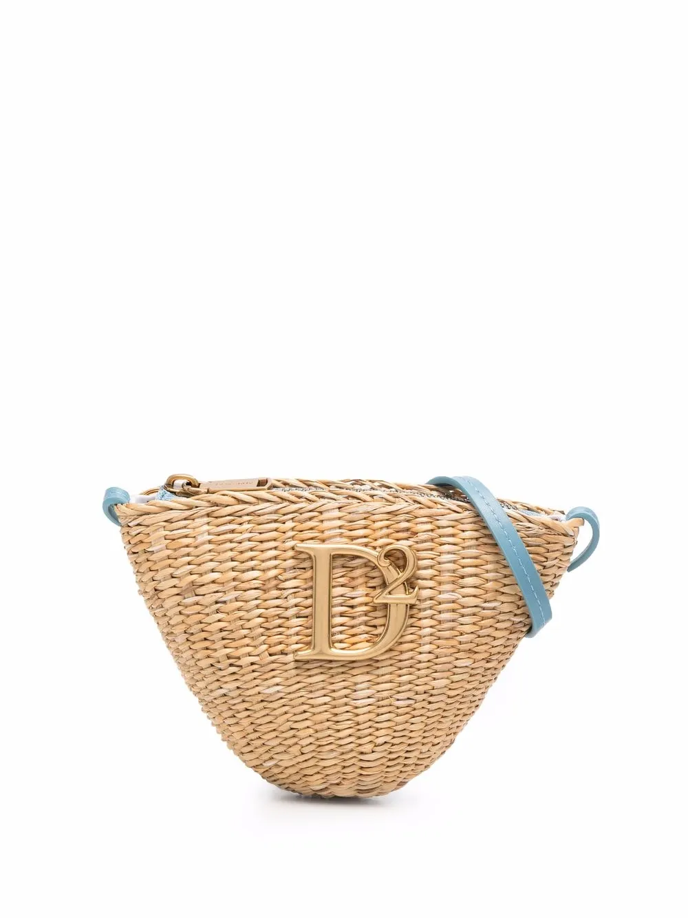 

Dsquared2 straw-woven mini bag - Neutrals