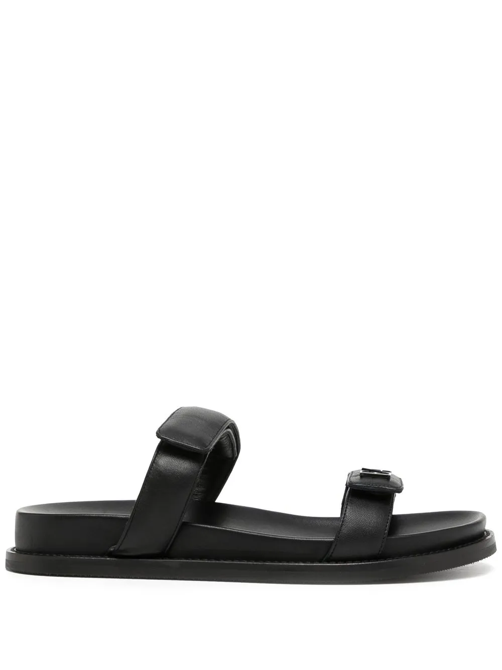 

Emporio Armani touch-strap leather sandals - Black