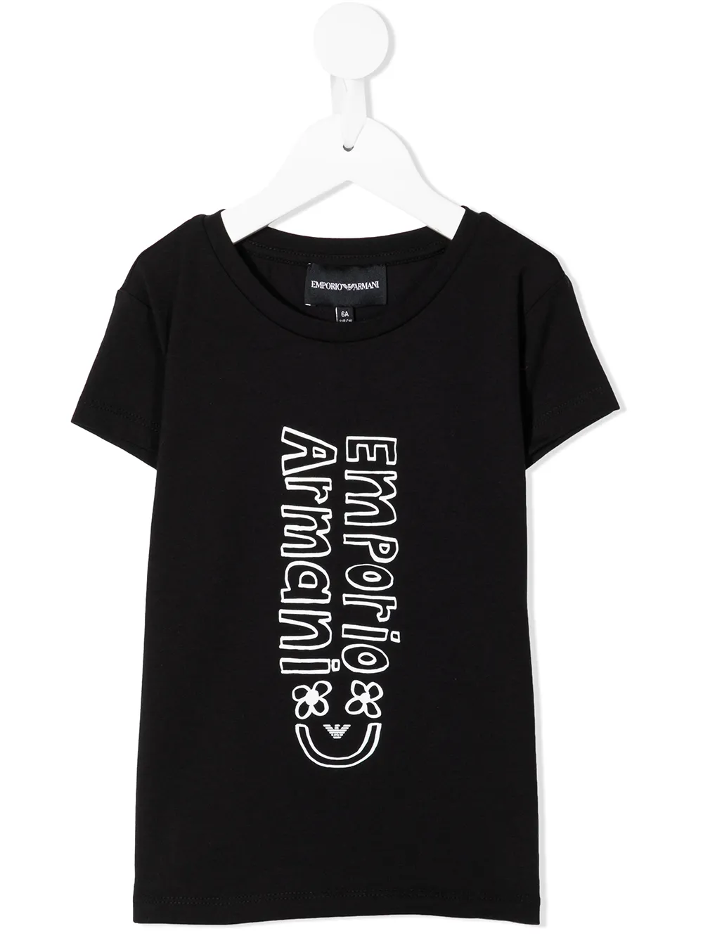 

Emporio Armani Kids logo-print short-sleeved T-shirt - Black
