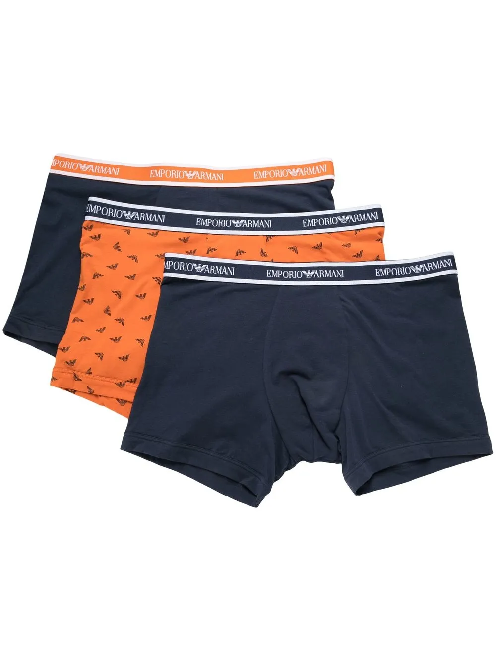 

Emporio Armani logo-waistband cotton boxers - Blue