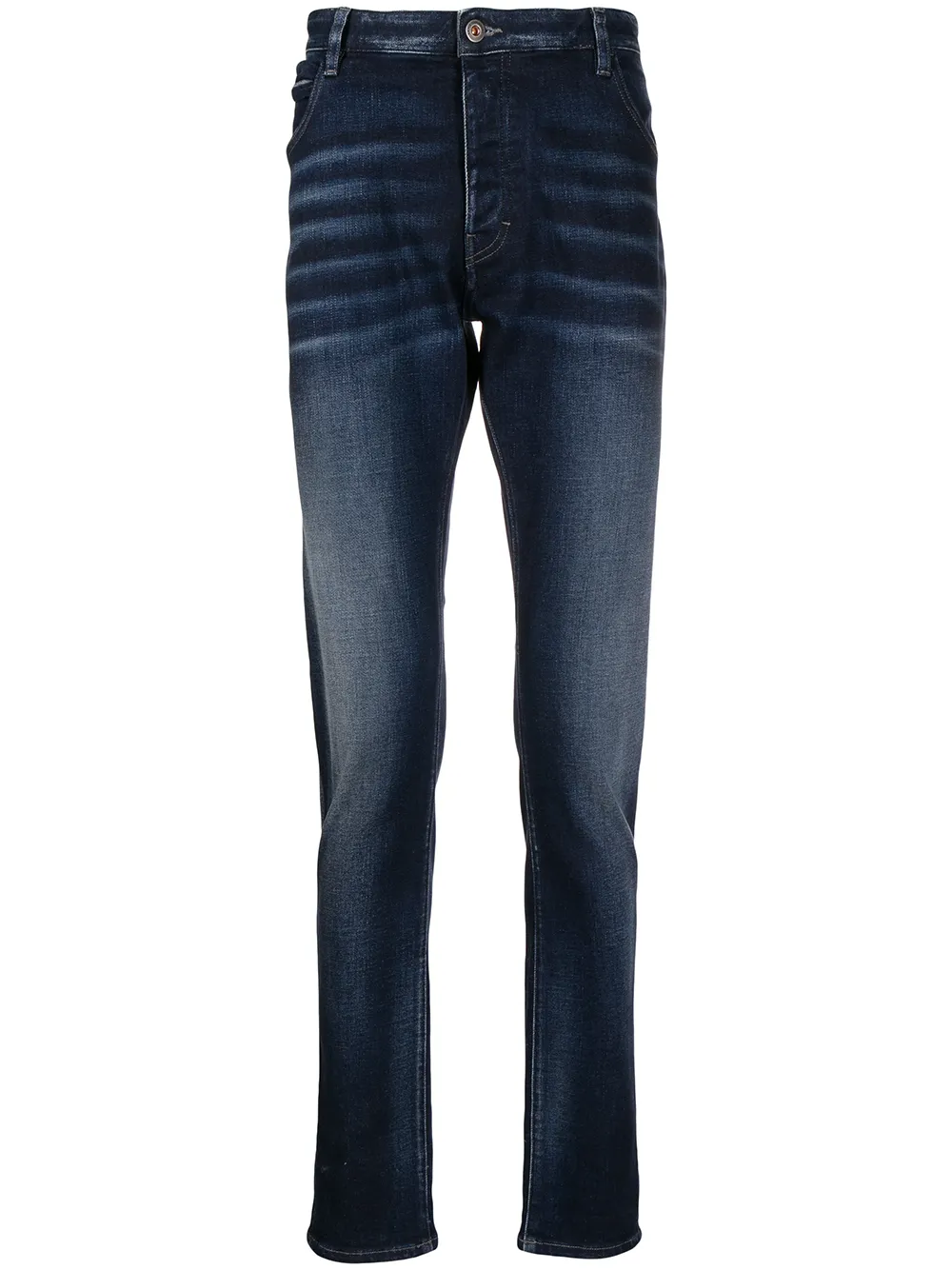 

Emporio Armani jeans slim con efecto en vejecido - Azul