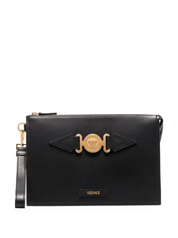 Versace Medusa-plaque Clutch Bag - Farfetch