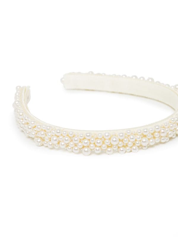 Bria Headband -- Pearl – Jennifer Behr LLC