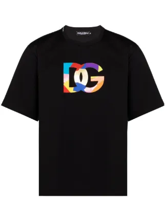 Dolce Gabbana logo print short sleeve T shirt Farfetch