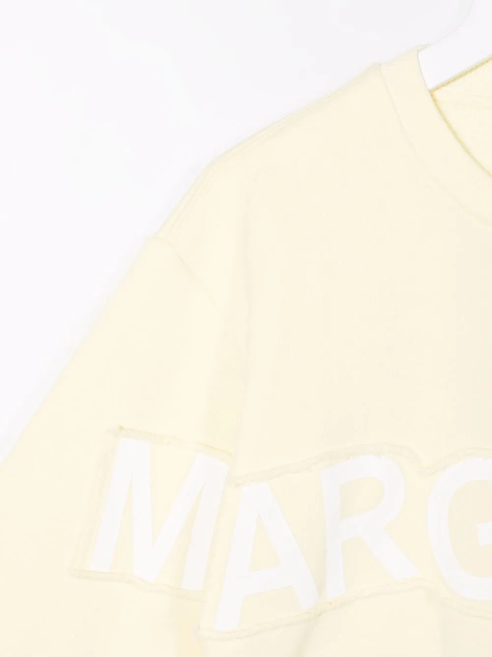  Mm6 Maison Margiela Kids Pullover Mit Logo Print   Gelb 