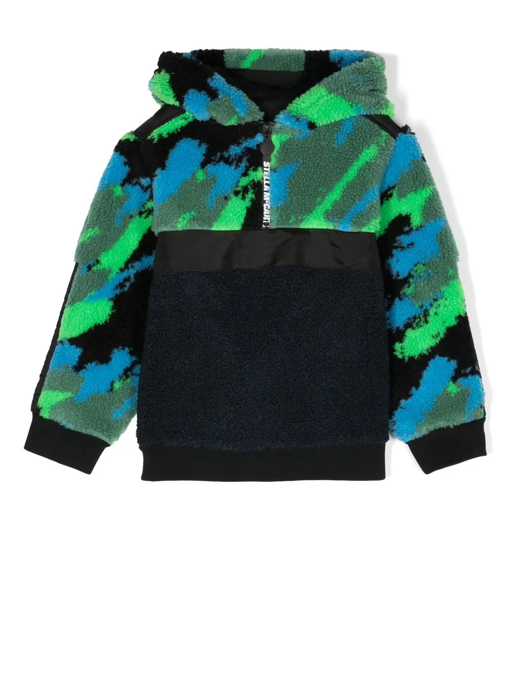 

Stella McCartney Kids chamarra estilo militar con cierre - Negro