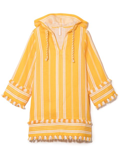 ZIMMERMANN Kids striped hooded dress