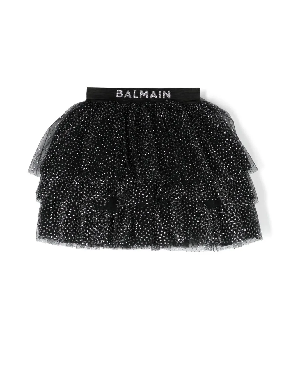 

Balmain Kids falda estilo tutú con lunares estampados - Negro