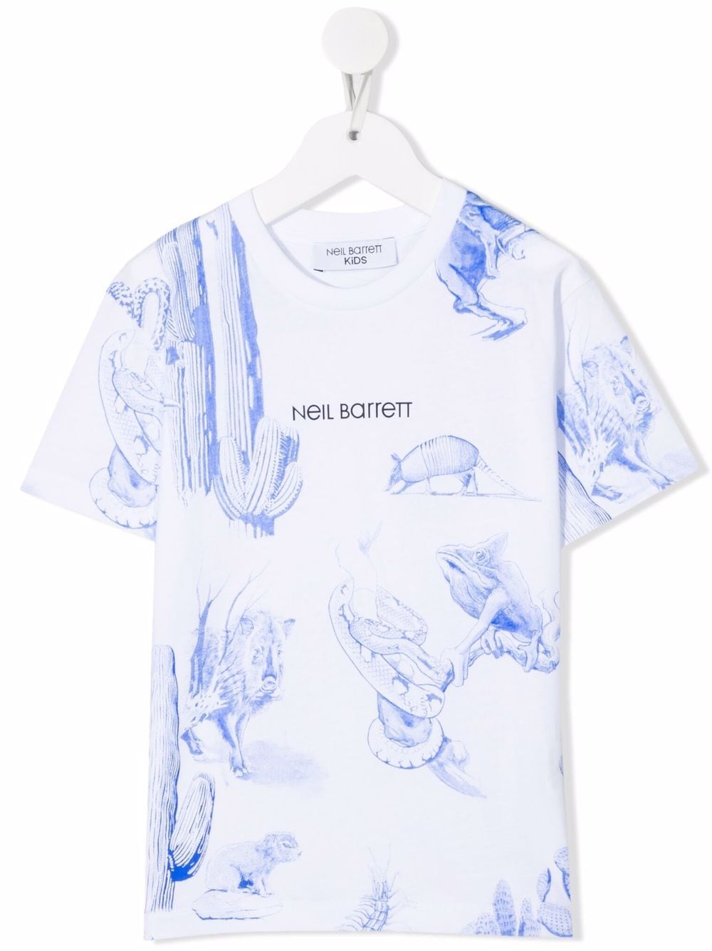 

Neil Barrett Kids animals print T-shirt - White