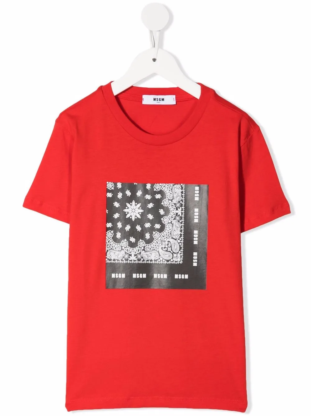 

MSGM Kids playera con estampado gráfico - Rojo