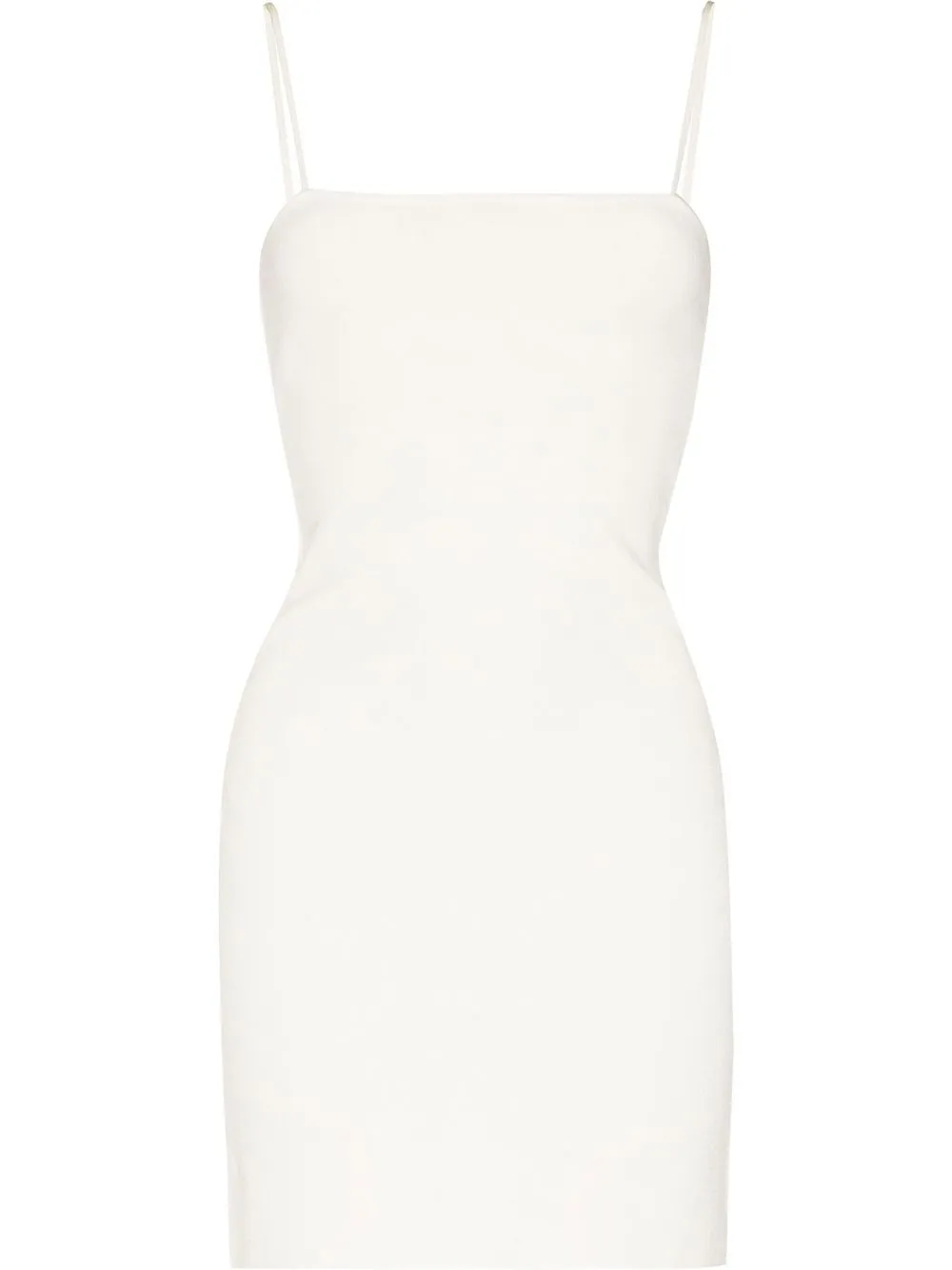 spaghetti-strap square-neck dress