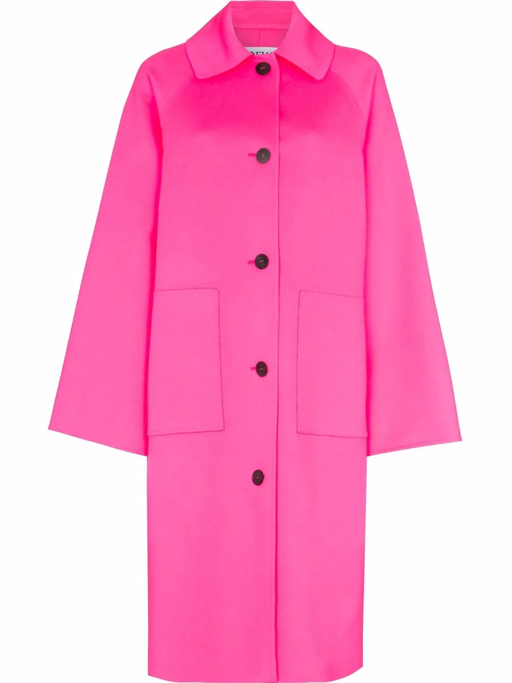 

LOEWE spread-collar oversized coat - Pink