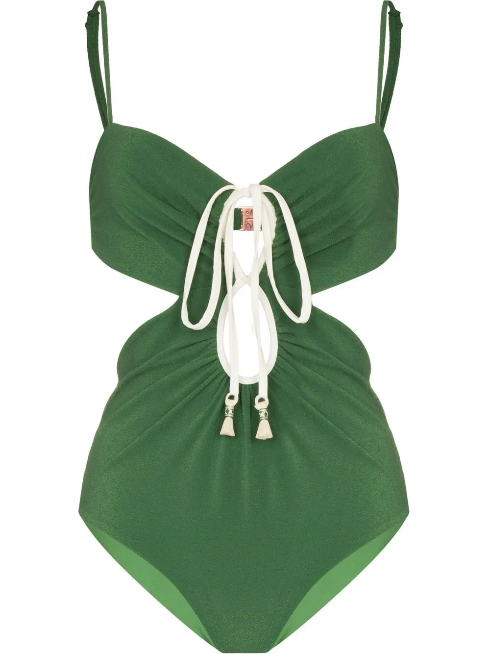 

Johanna Ortiz cut-out one-piece - Green