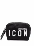 DSQUARED2 logo-print makeup bag - Black
