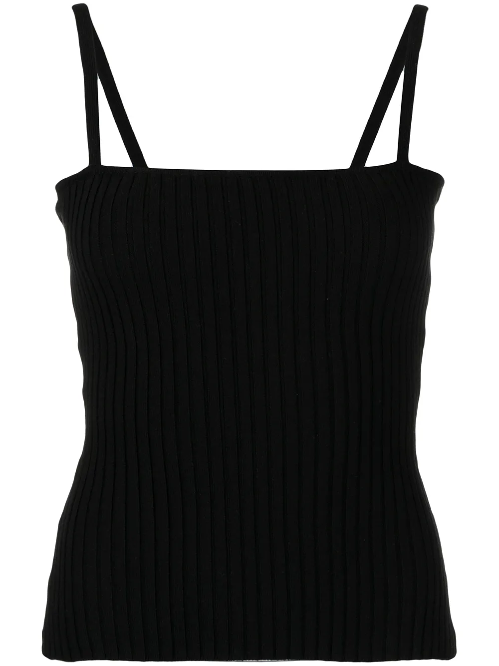 

Anna Quan top sin mangas con cuello cuadrado - Negro