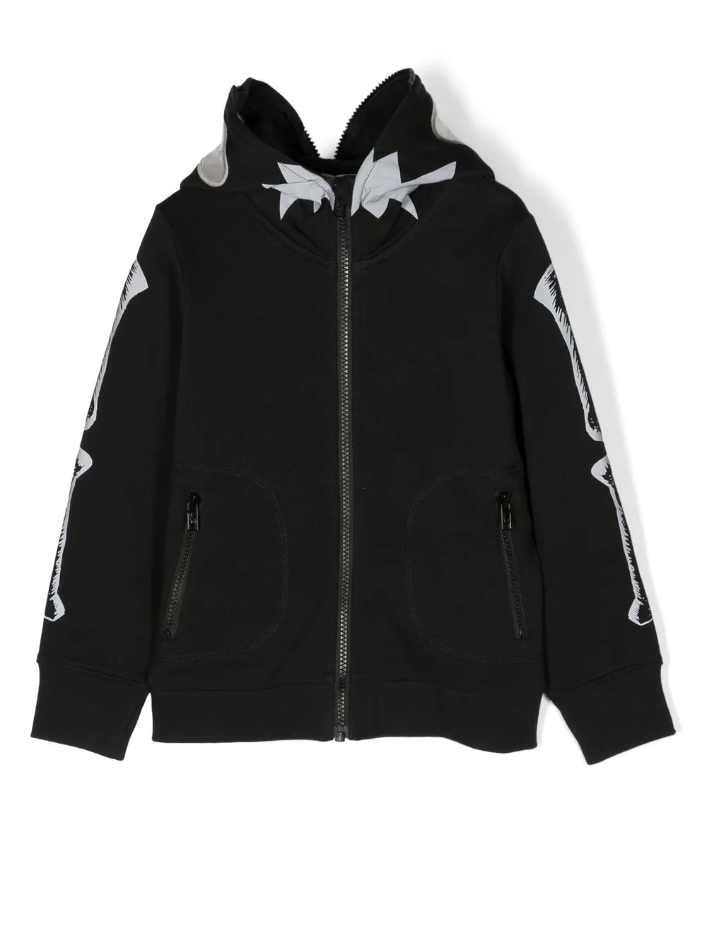 

Stella McCartney Kids hoodie con motivo Skull - Negro