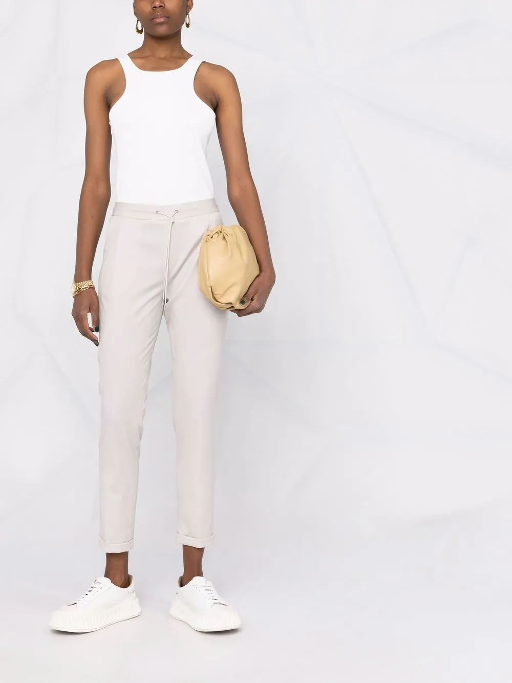 Fabiana Filippi Cropped plooibroek - Beige
