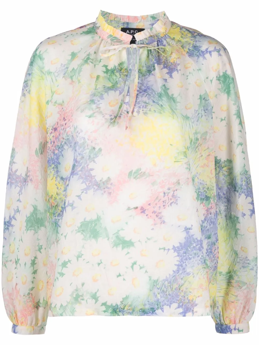 

A.P.C. blusa con estampado floral - Blanco