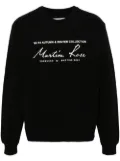 Martine Rose logo-print cotton sweatshirt - Black