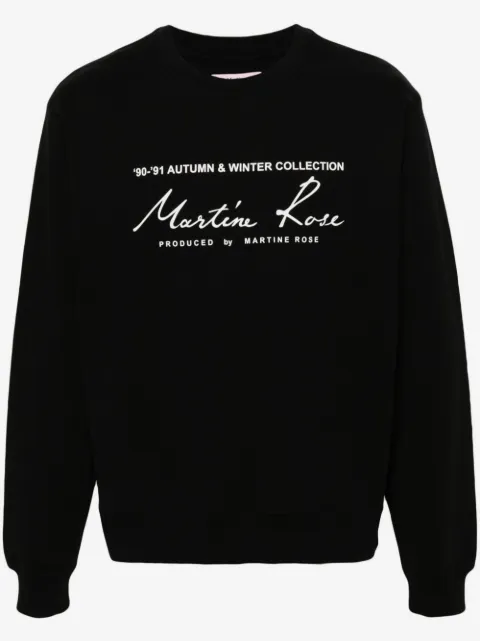 Martine Rose logo-print cotton sweatshirt