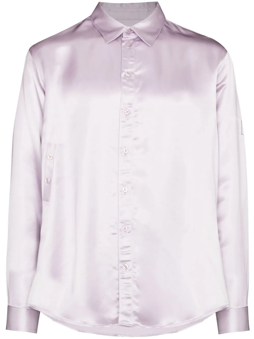 

Martine Rose satin wrap shirt - Purple