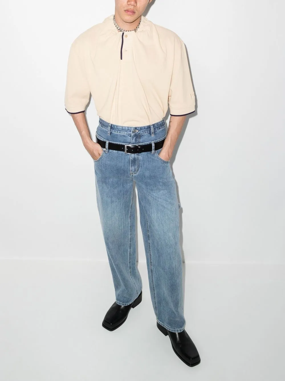 Martine Rose ギャザーネック ポロシャツ - Farfetch