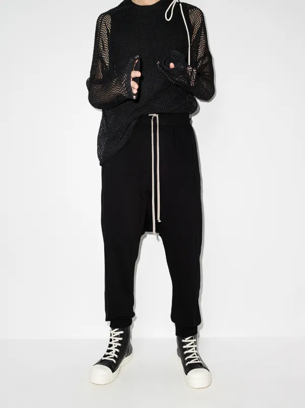 cropped drawstring track pants