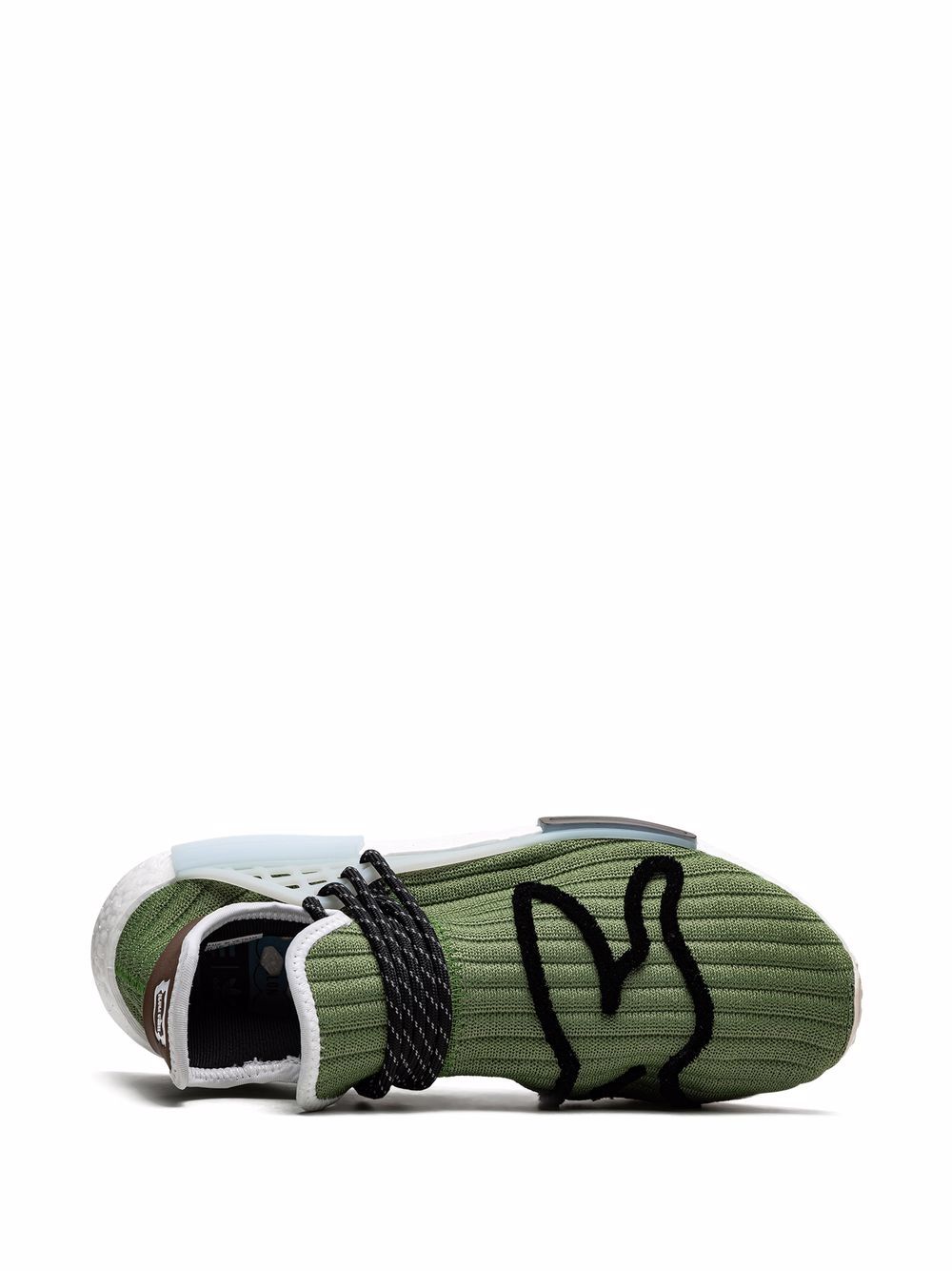 Adidas NMD Hu Pharrell x BBC 'Running Dog' 11 Custom / Cwhite / Brown
