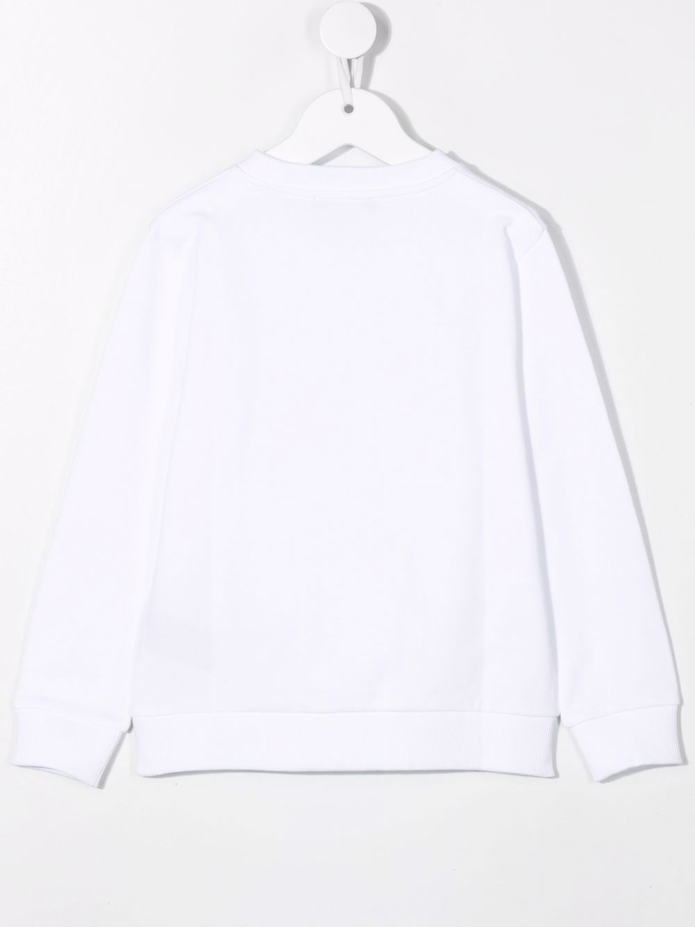 Balmain Kids Sweater met logoprint - Wit