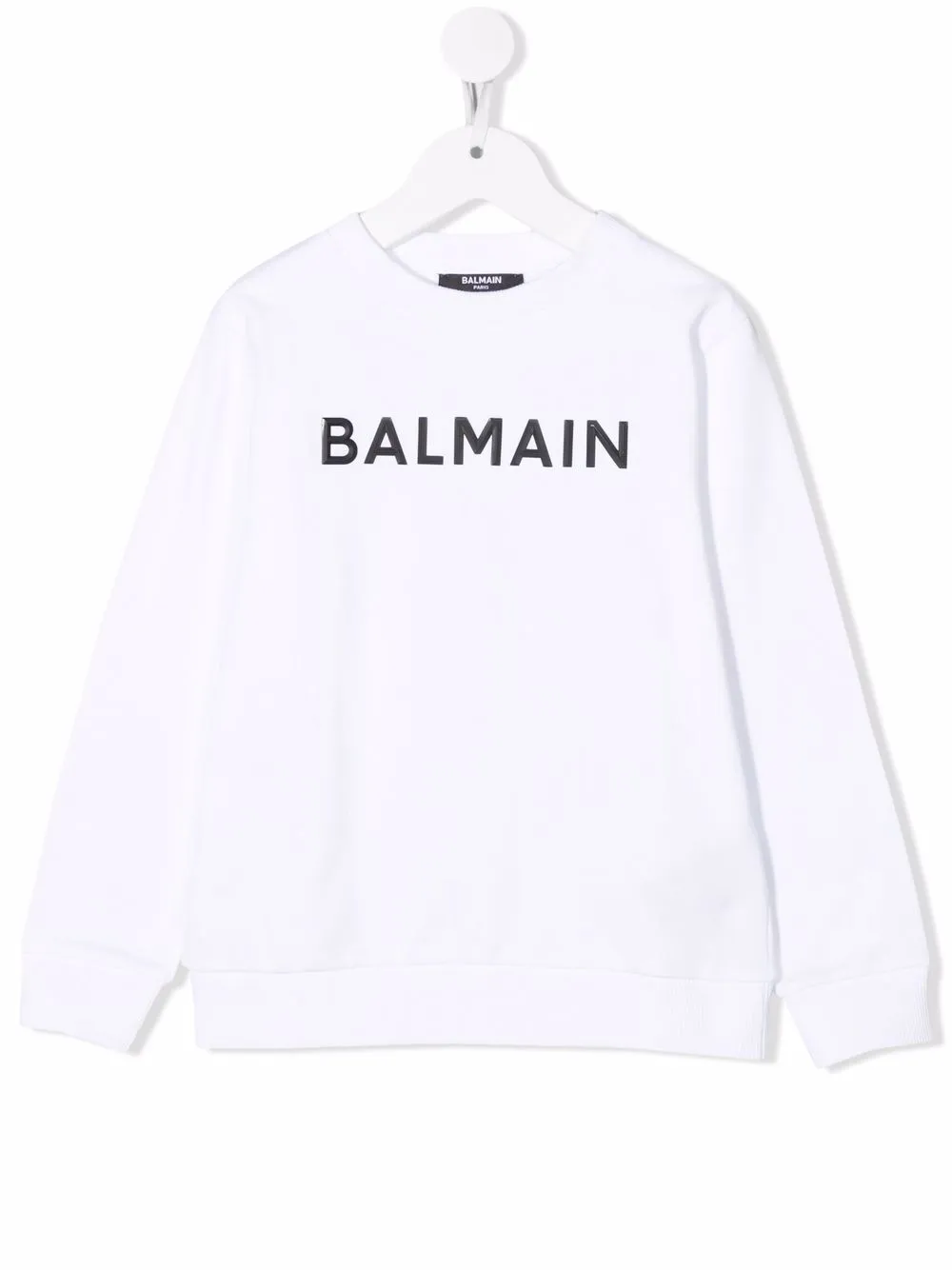 

Balmain Kids sudadera con logo estampado - Blanco