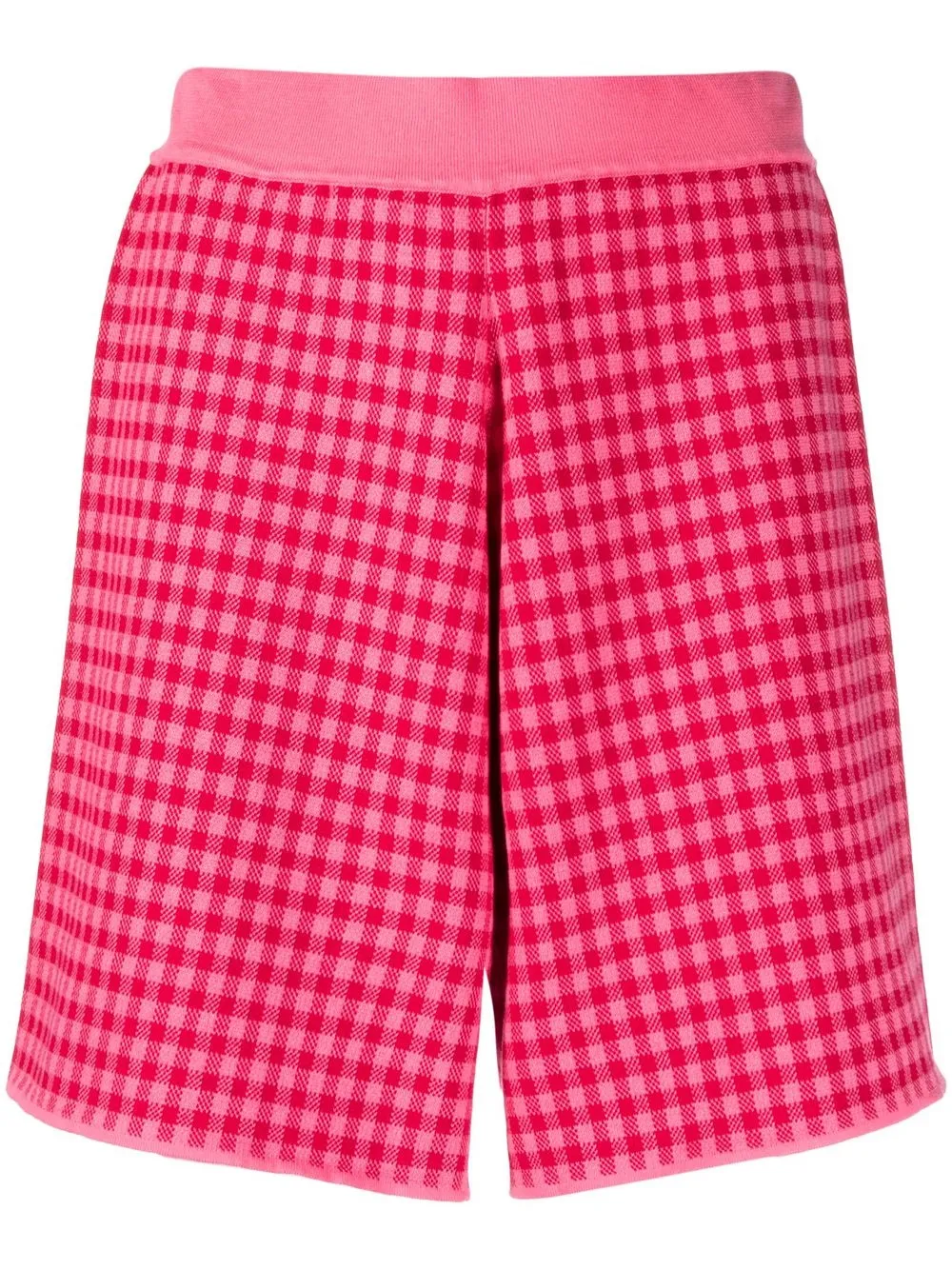 

Semicouture shorts tejidos a cuadros estampados - Rosado