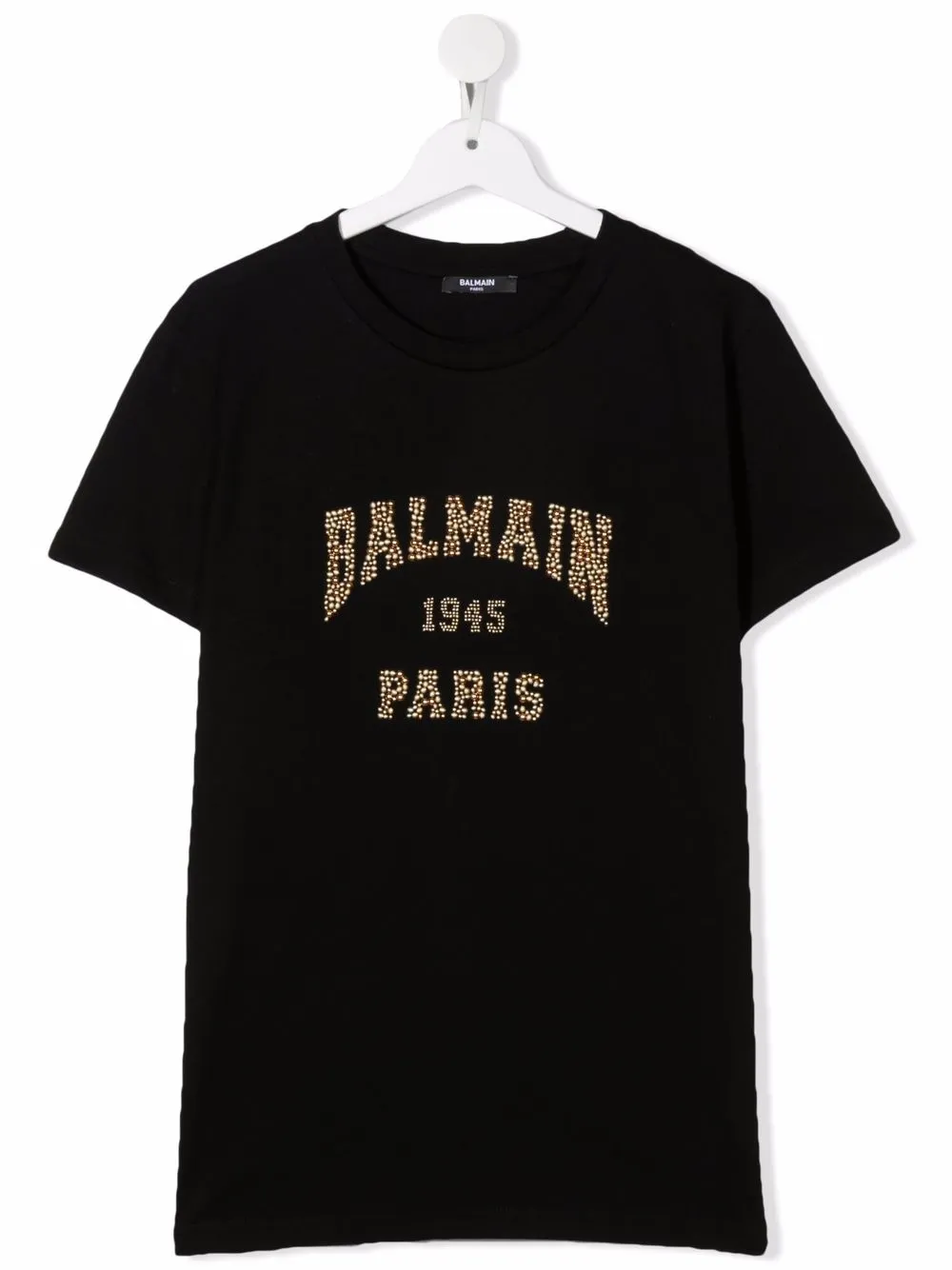 

Balmain Kids playera con detalles del logo - Negro