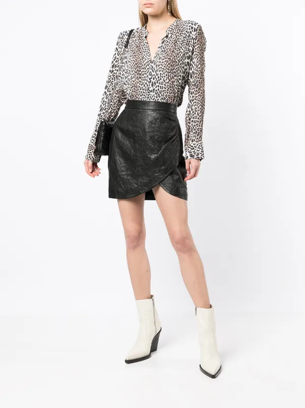 Zadig&Voltaire ラップ レザーミニスカート 通販 - FARFETCH