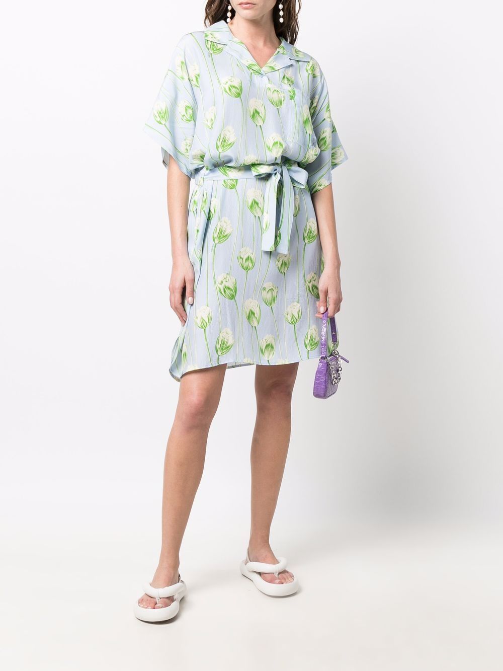 фото Kenzo floral-print shirt dress