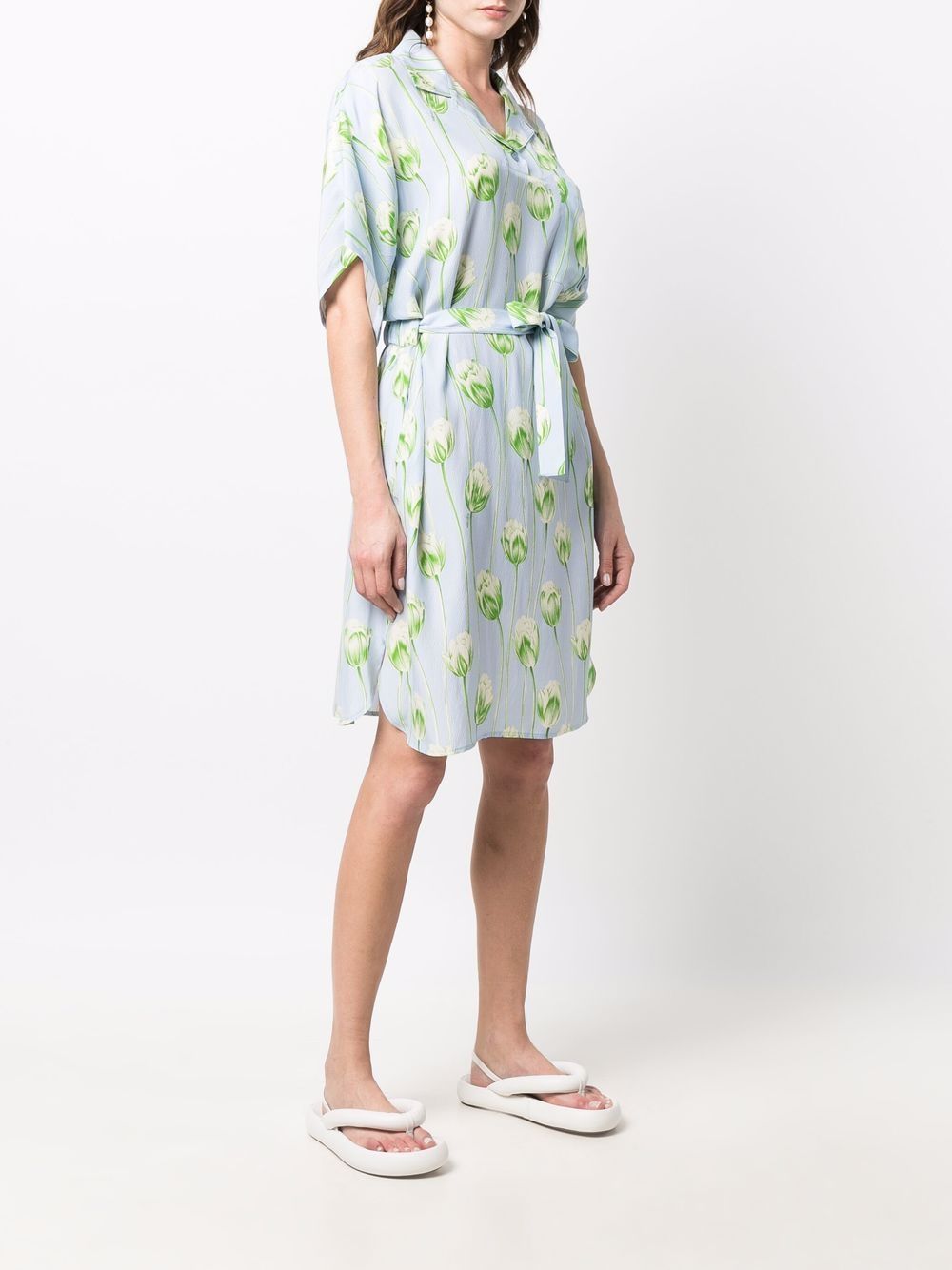 фото Kenzo floral-print shirt dress