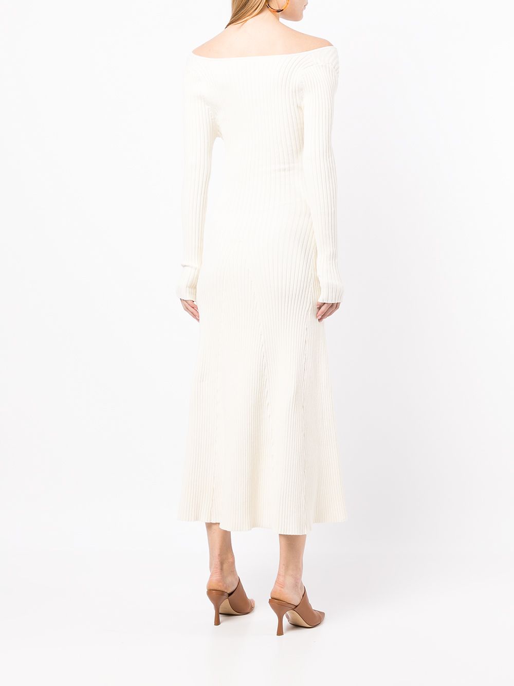 фото Anna quan ribbed-knit twist-front dress