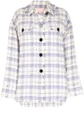 BAPY BY *A BATHING APE® oversize check shirt jacket - White