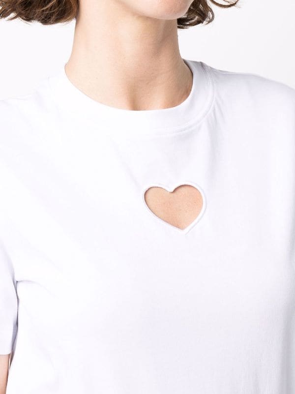 burberry cutout short sleeve tee