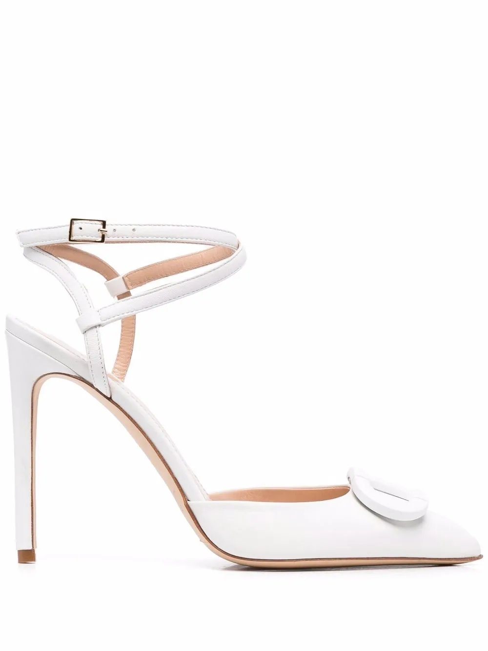 

Dee Ocleppo zapatillas Pandora con tacón de 10mm - Blanco