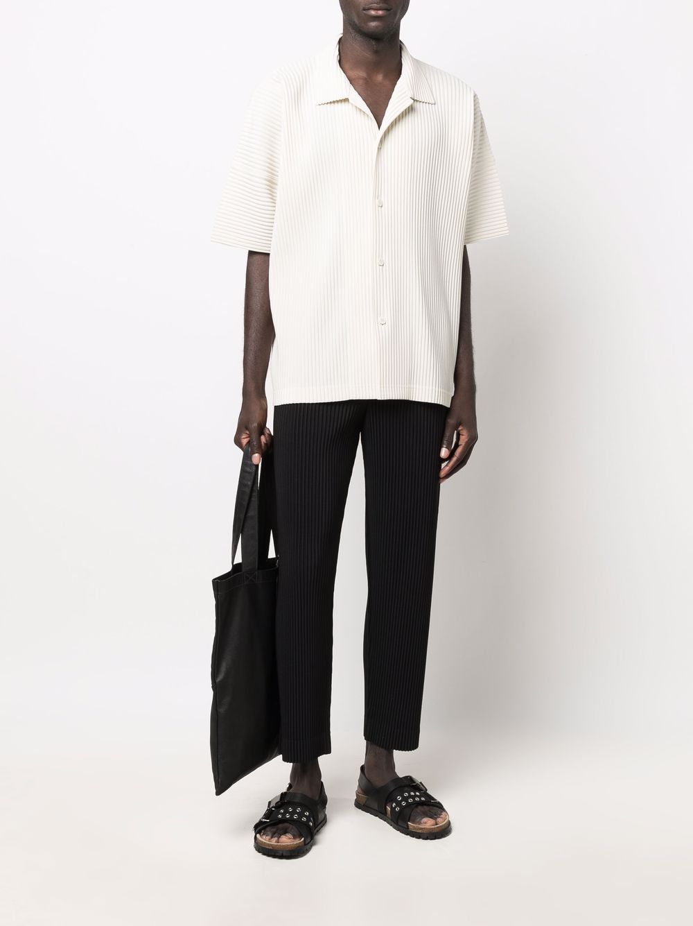 фото Homme plissé issey miyake pleated slim-fit trousers