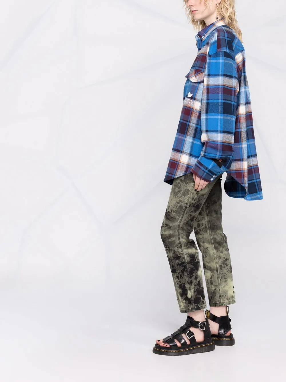 фото Maison bohemique рубашка в клетку