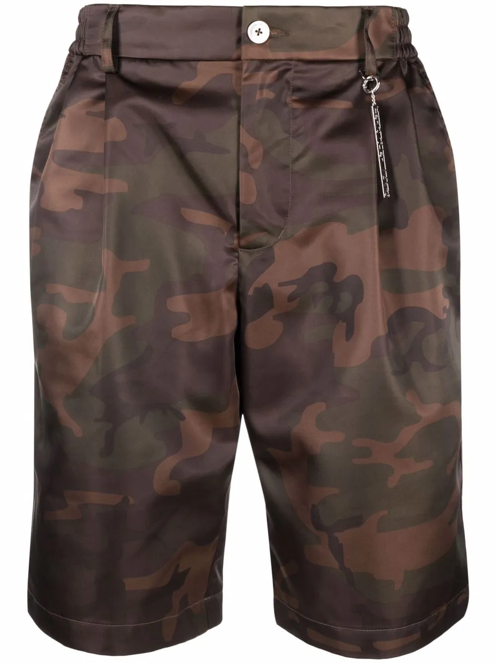 camo knee length shorts